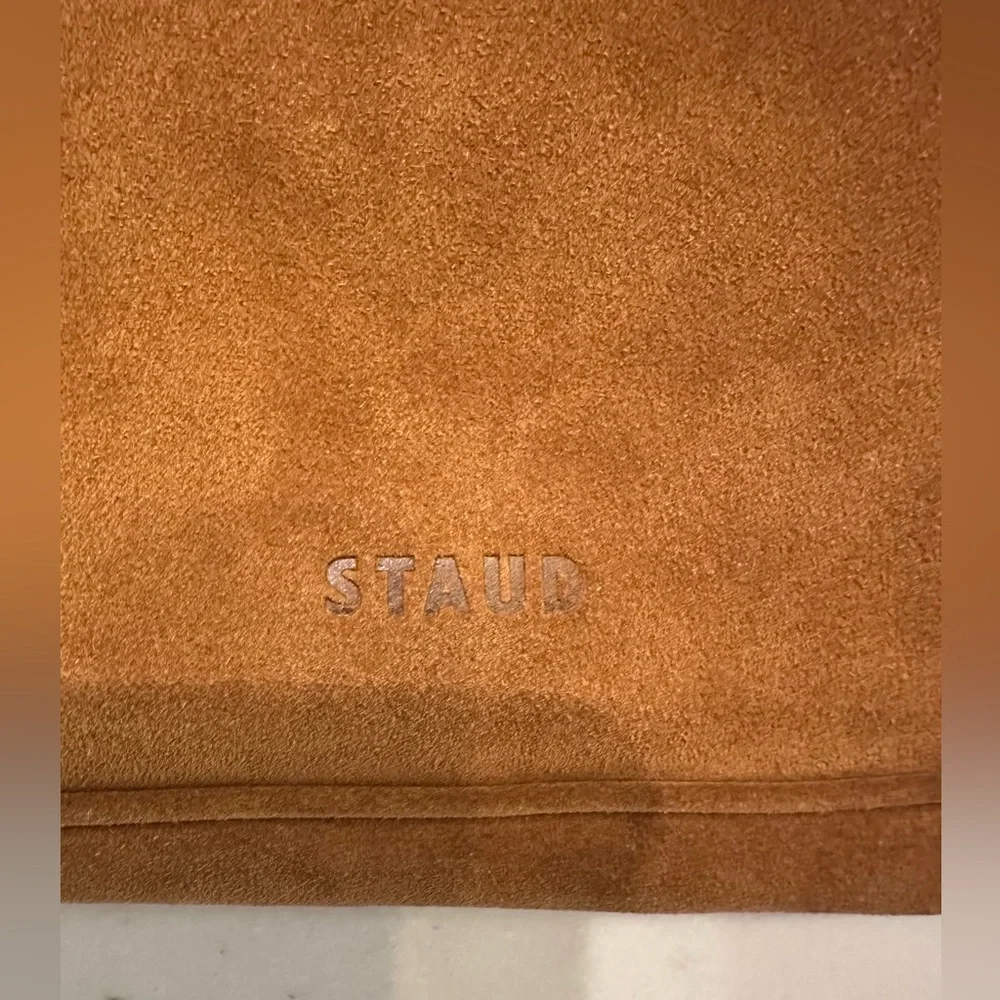STAUD Sylvie suede shoulder bag EUC - Picture 5 of 12